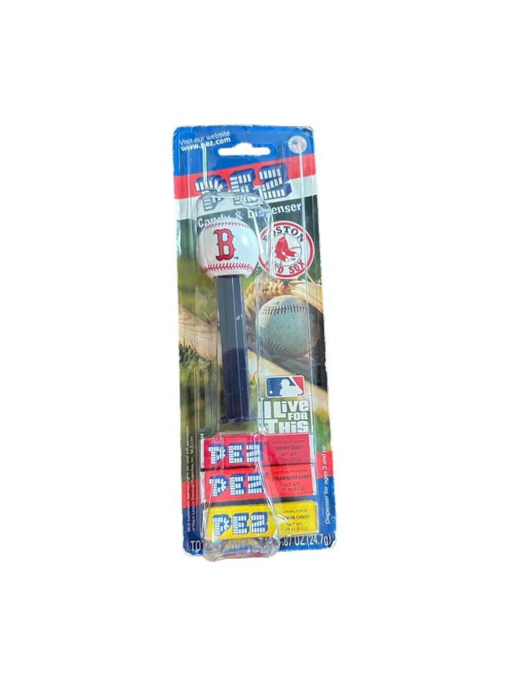Pez Dispenser Boston Red Sox Baseball MLB Candy & Dispenser NWT Ball